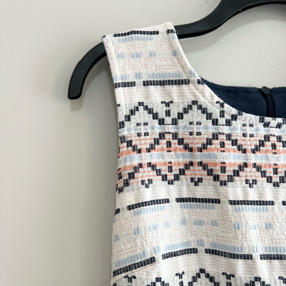 Anthropologie Dolan Left Coast Embroidered Sabado Dress in Navy Blue/Cream, XS - Picture 5 of 9